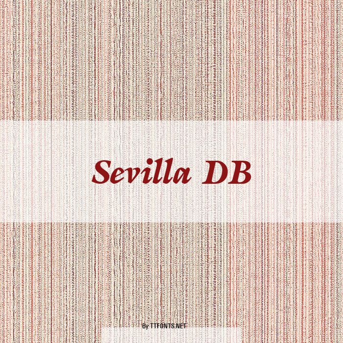 Sevilla DB example